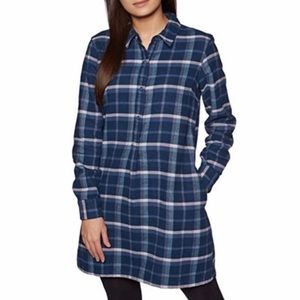Patagonia Blue Plaid Mini Dress